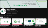 A screenshot of the NoVOC Youtube channel